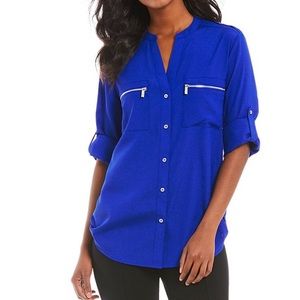 Calvin Klein Royal Blue Blouse
